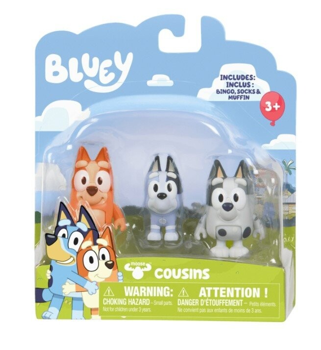 

Блюи, Фигурки 3Pak, Казинсы Bluey