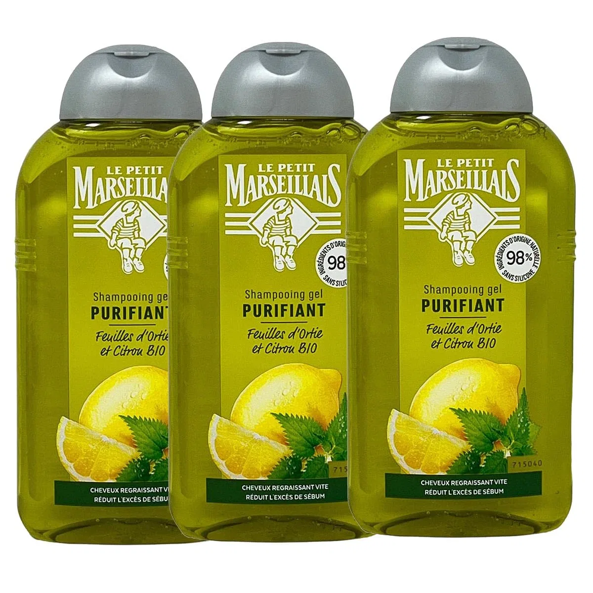 Шампунь Le Petit Marseillais с лимоном для нормальных волос, 3 x 250 мл Le Petit Marseillais