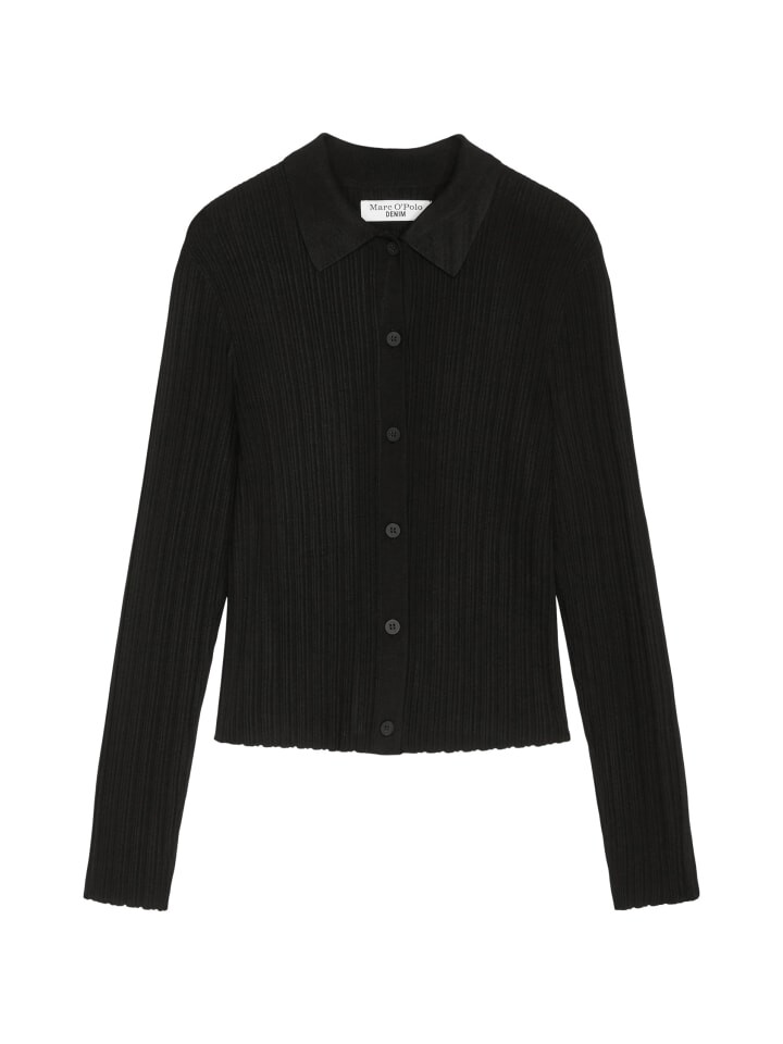 

Кардиган Marc O'Polo DENIM im Polo Stil slim, черный