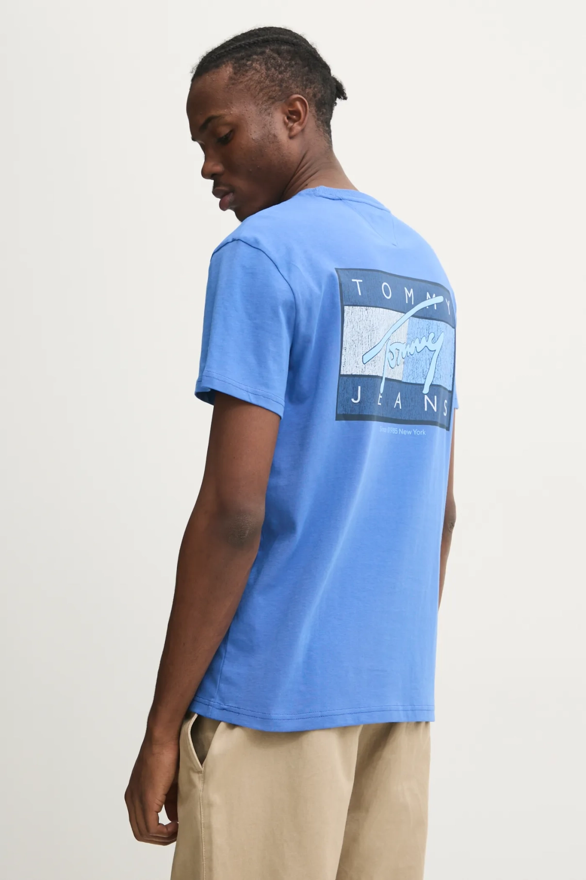 

Хлопковая футболка Tommy Jeans, фиолетовый