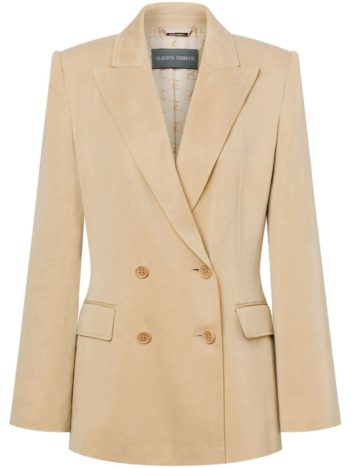 

Alberta Ferretti блейзер на пуговицах, нейтральный цвет