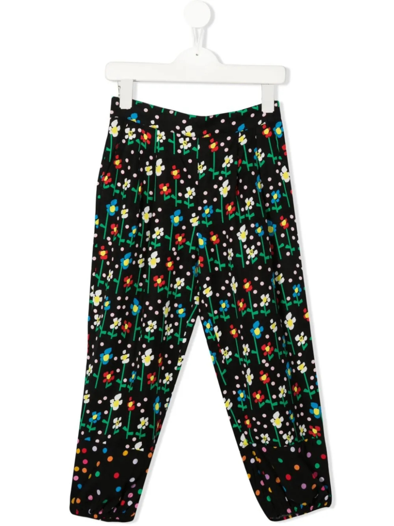 

Stella McCartney Kids леггинсы с цветочным принтом, черный