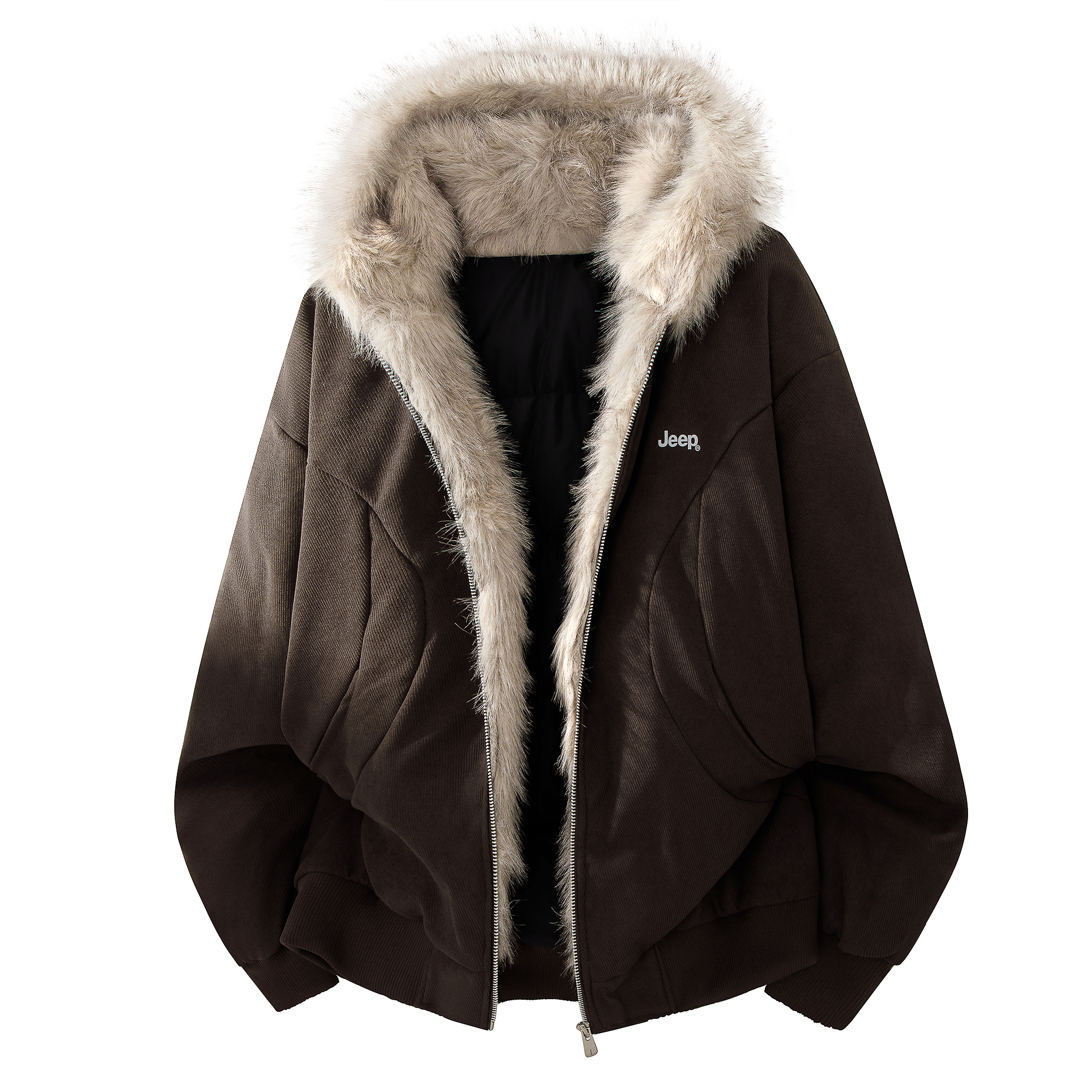 

Пуховик Unisex Fleece Lined Parka Jeep, coffee