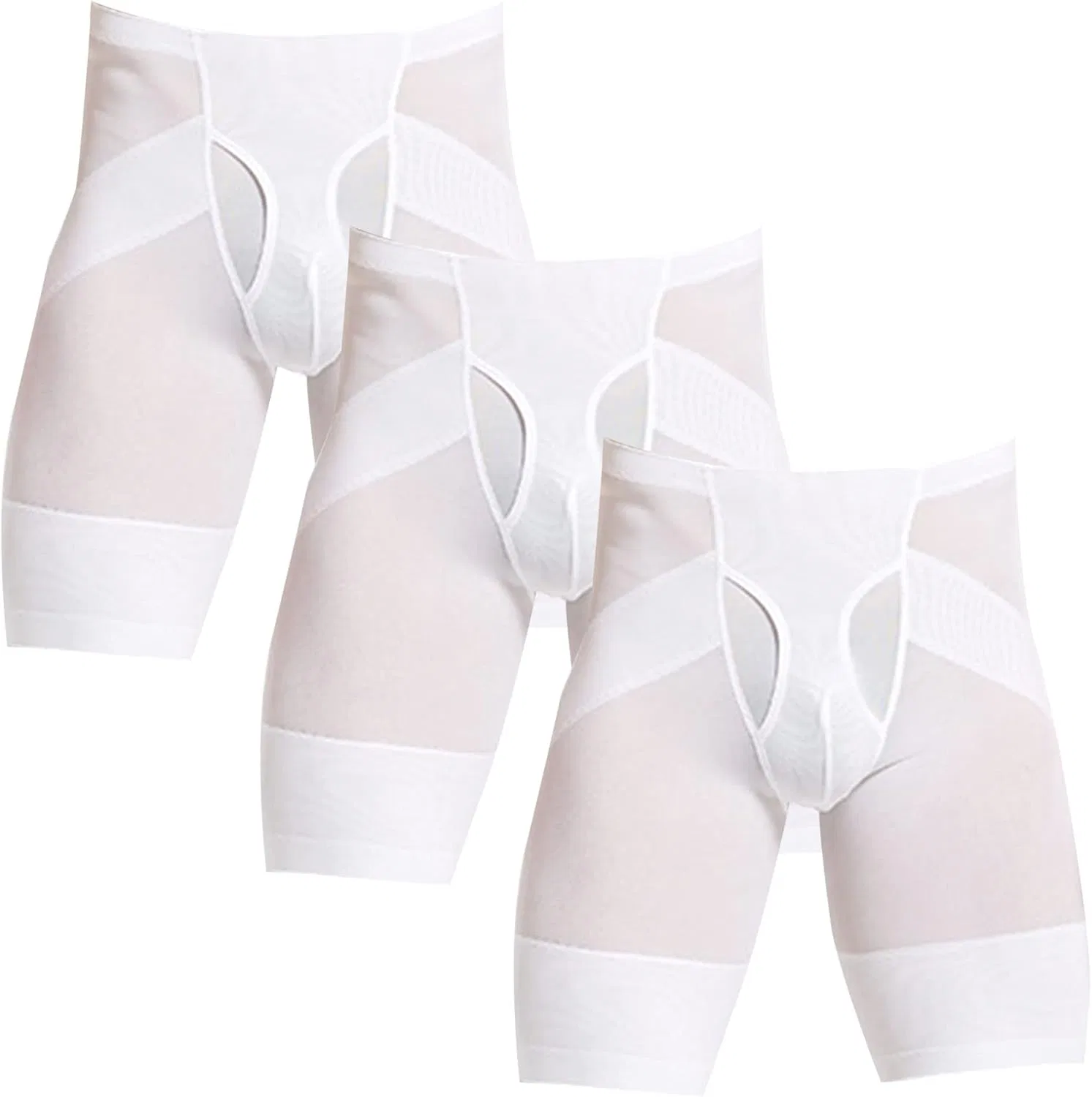 Боксеры утягивающие мужские, White-3pc