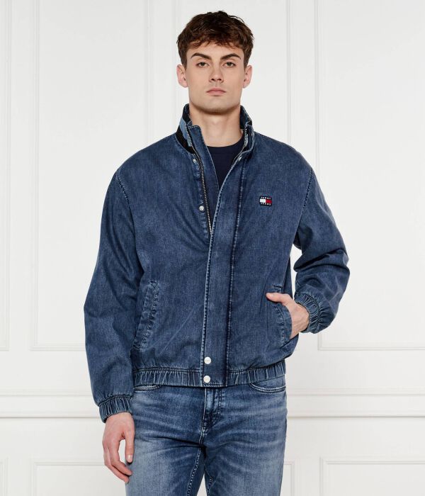 

Джинсовая куртка-бомбер шамбре Regular fit Tommy Jeans, синий