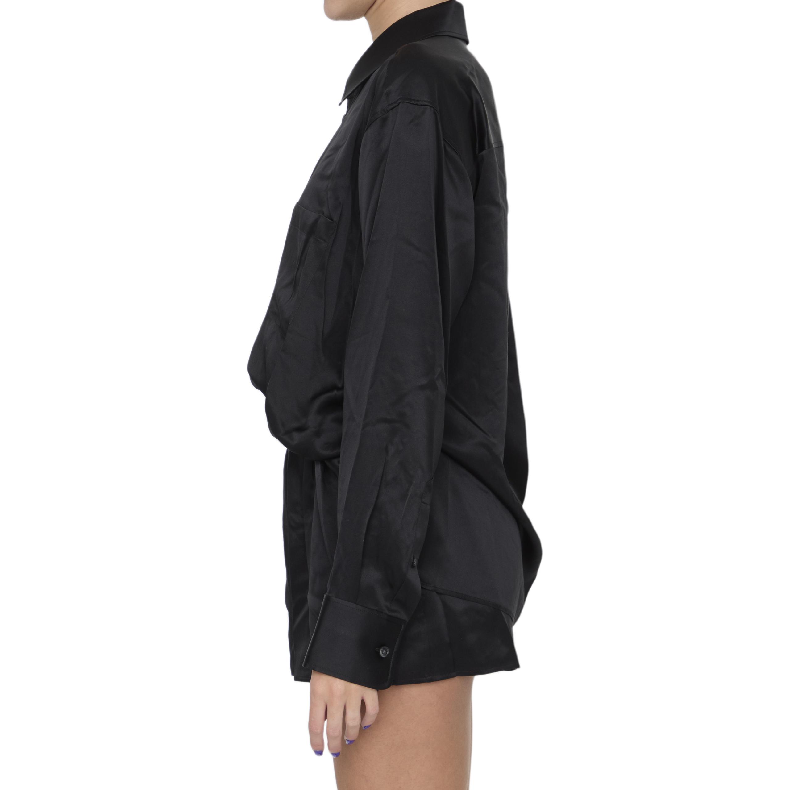 Alexander Wang Футболка женская черная SS24 Regular — фото 4
