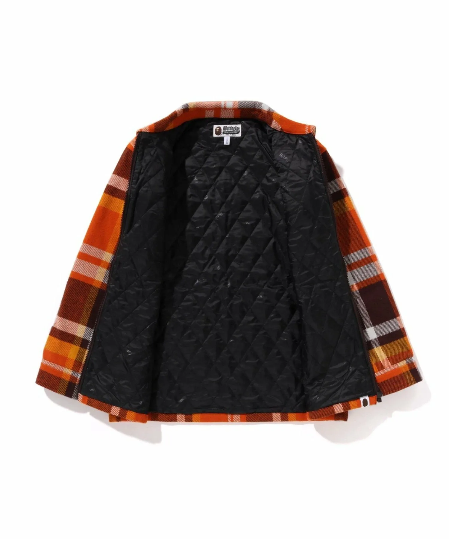 Куртка в клетку BAPE A BATHING APE PIRATE STORE, ORANGE — фото 3
