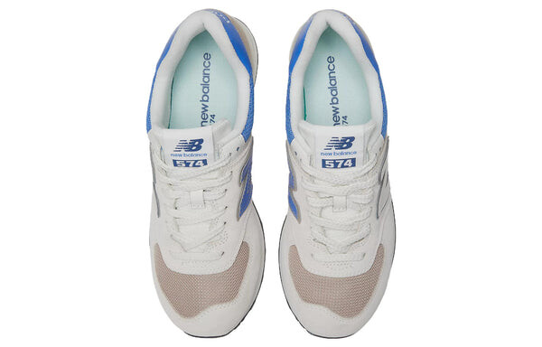 Кроссовки 574 New Balance, белый — фото 4