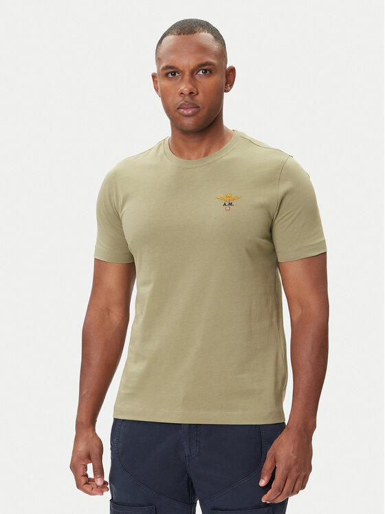 

Футболка regular fit 252TS1580UJ00372 Aeronautica Militare, зелёный