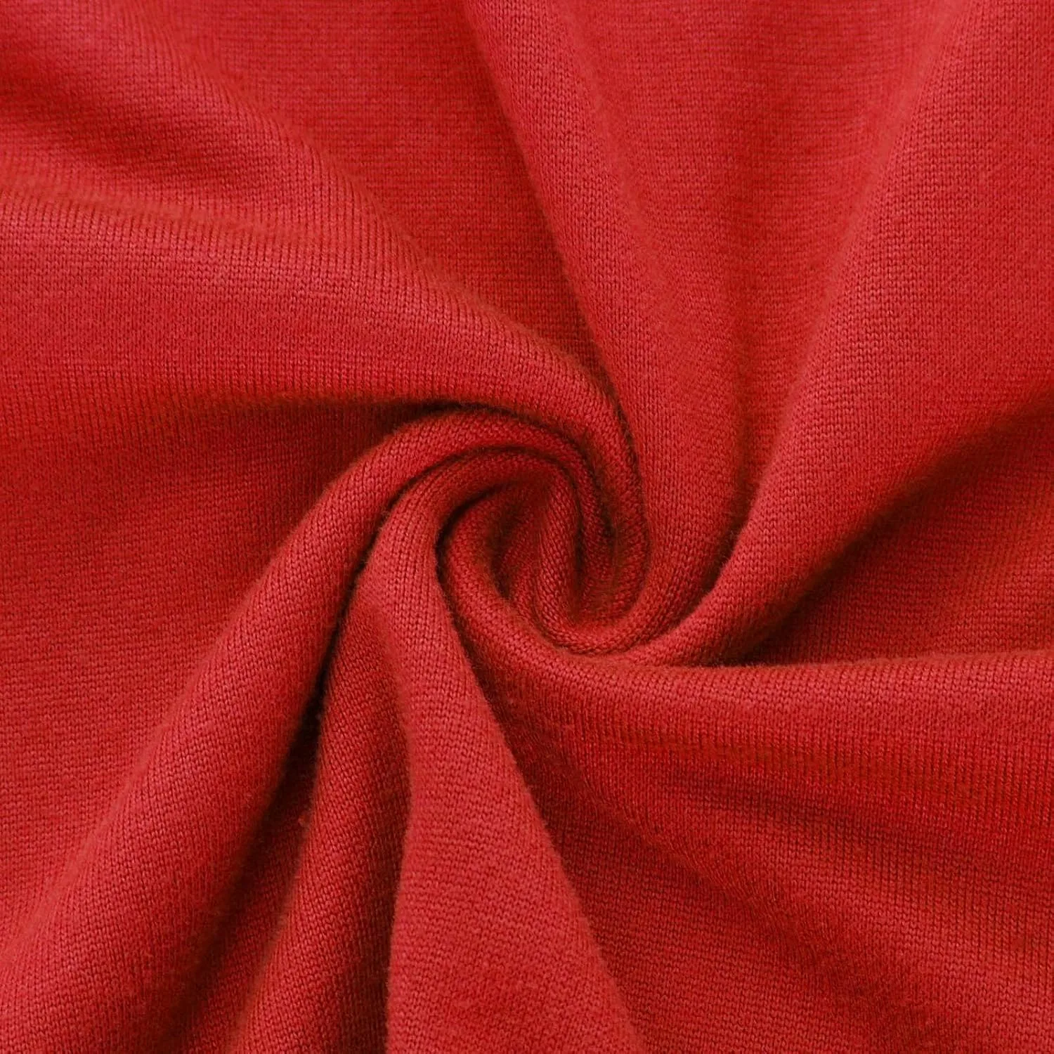 Женский топ с вырезом лодочка, короткий рукав, облегающий, Generic, Red — фото 4