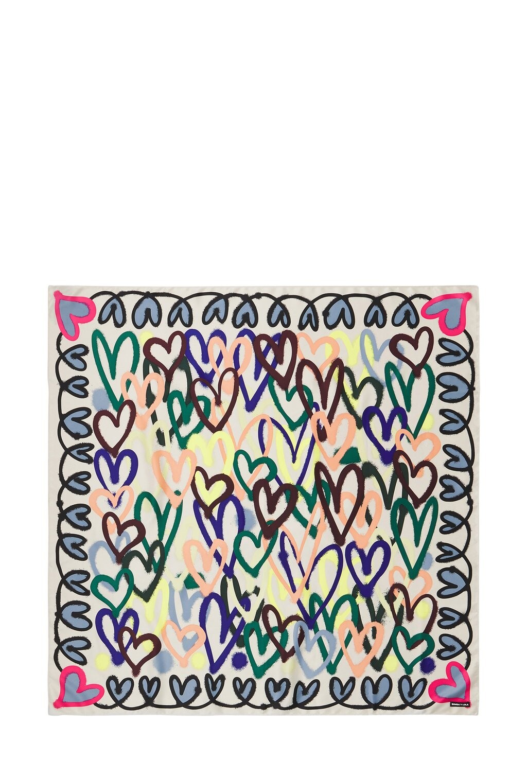 

Шарф HEARTS GRAFFITI Bimba Y Lola, цвет off white
