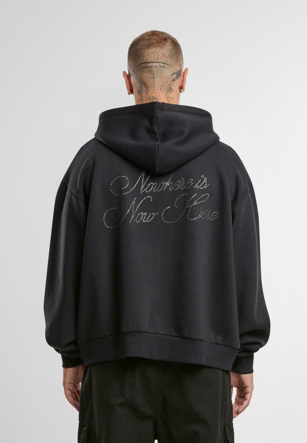 

Толстовка на молнии RETRO RHINESTONE BOXY FULL ZIP Karl Kani, черный