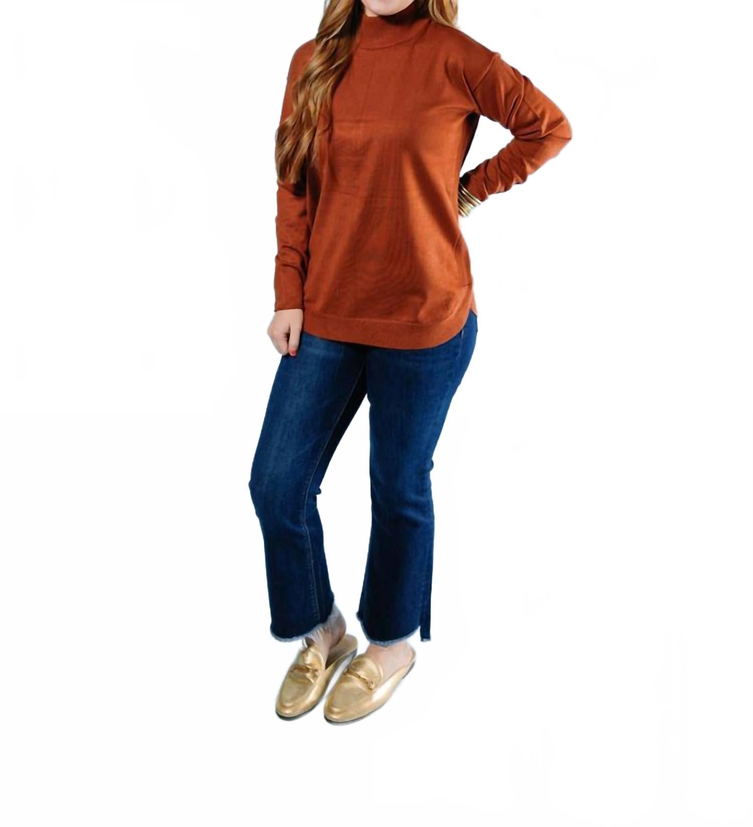 

Вязаный свитер с высоким воротником Gingerbread Metric Knits, Gingerbread