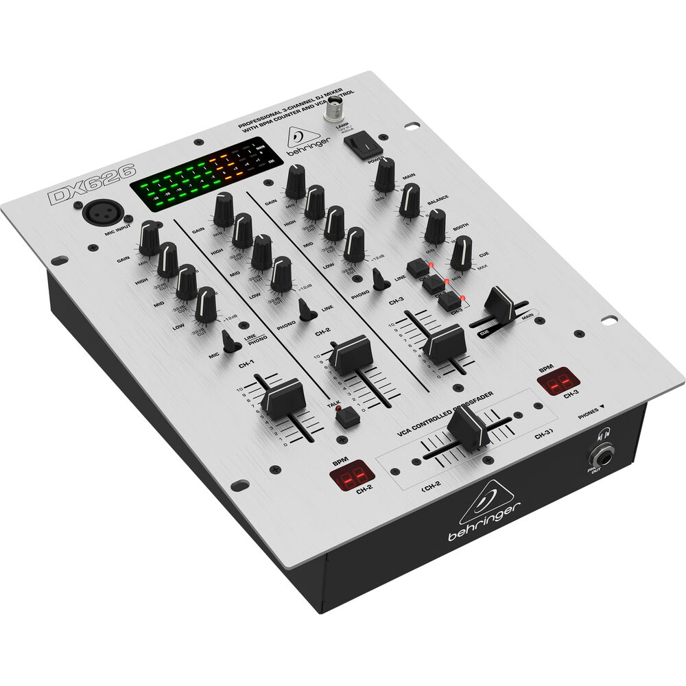 

DJ-микшер Behringer DX626 Professional 3-Channel DJ Mixer with BPM DX626