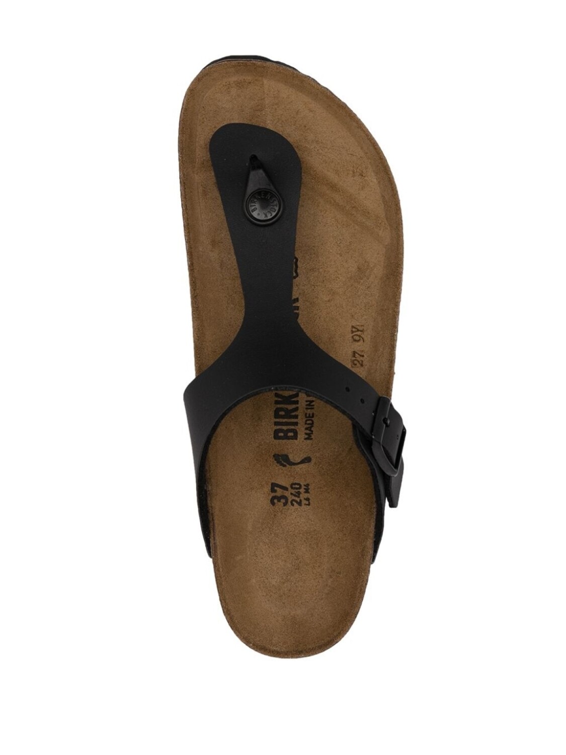 Сандалии Birkenstock Gizeh Birko-Flor узкие, черный — фото 4