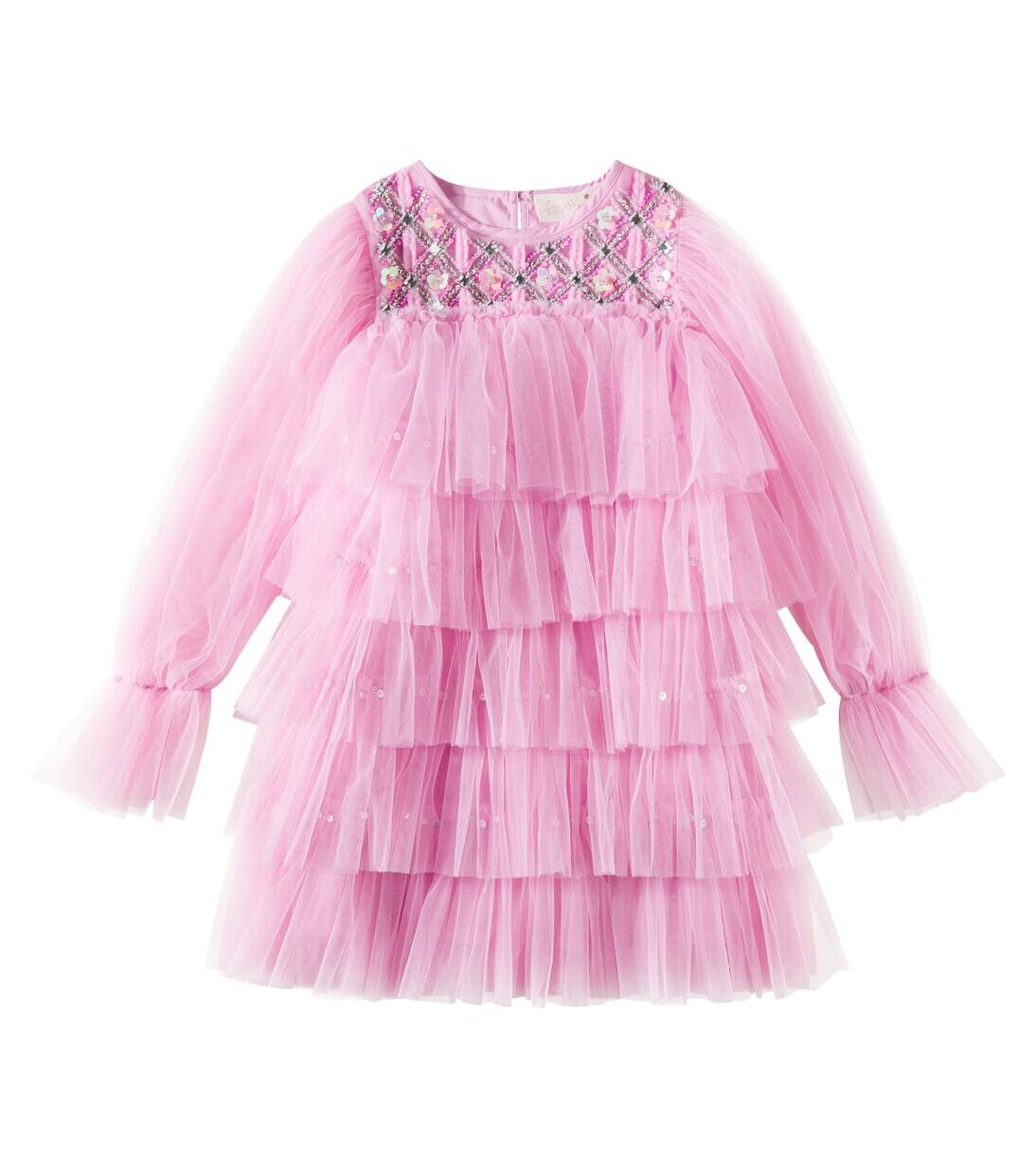 

Платье из тюля с декором Mystic Flower Tutu Du Monde, цвет lilac chiffon