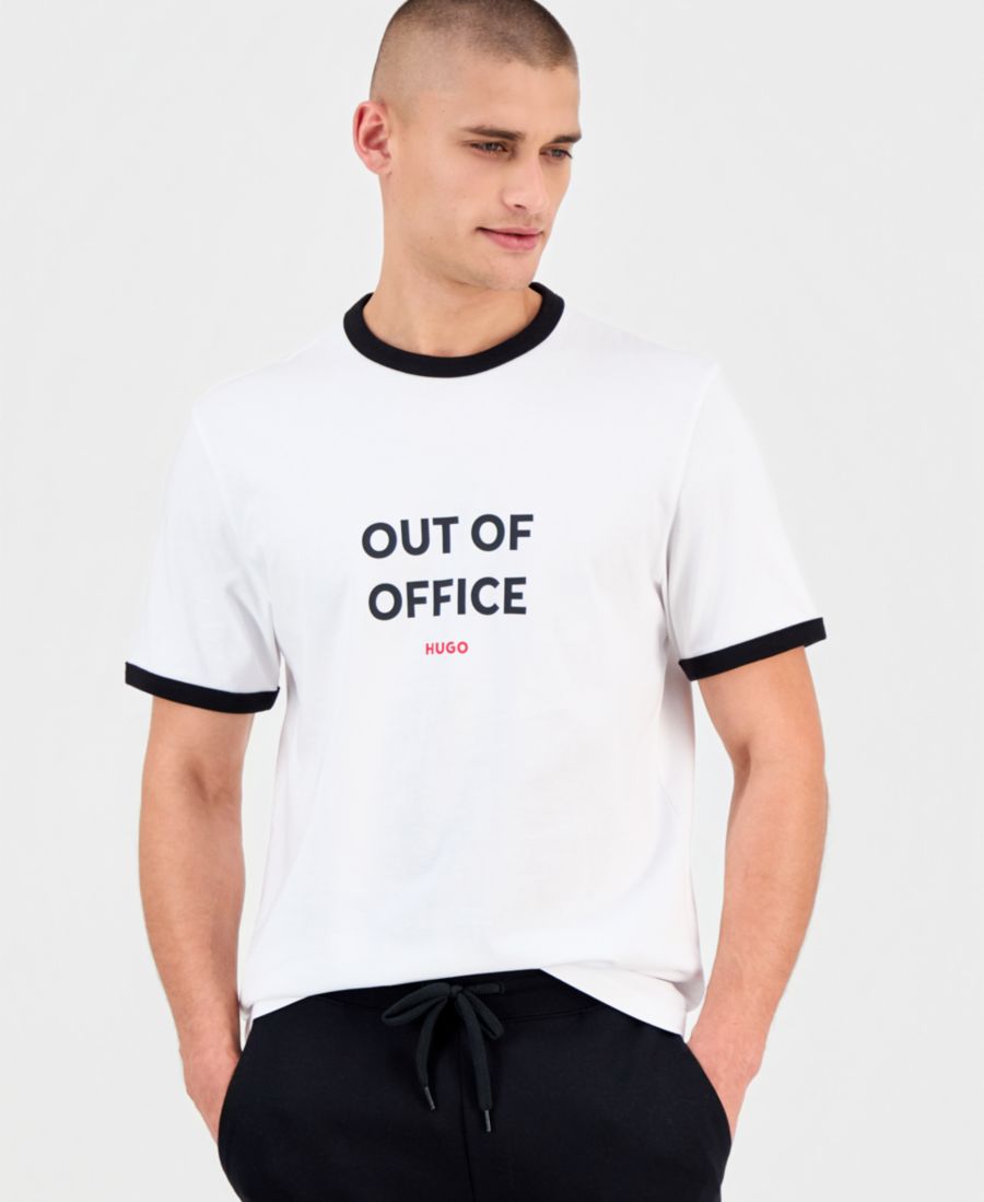 

Мужская футболка с коротким рукавом и графическим принтом Doffice Hugo Boss, White, Белый, Мужская футболка с коротким рукавом и графическим принтом Doffice Hugo Boss, White