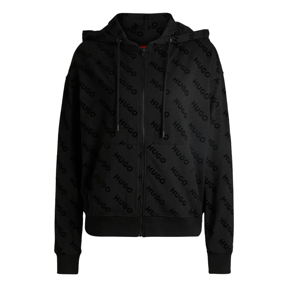 

Толстовка HUGO Flokki full zip, черный
