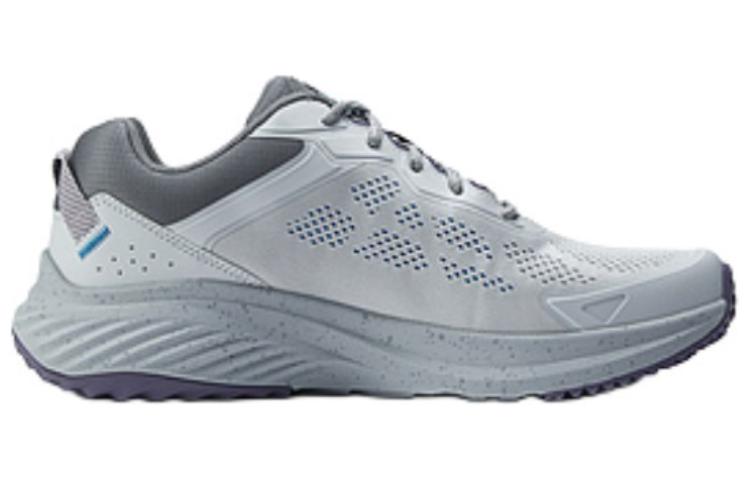 Низкие повседневные кроссовки для бега мужские серо-голубые Skechers, серый/мультиколор — фото 2