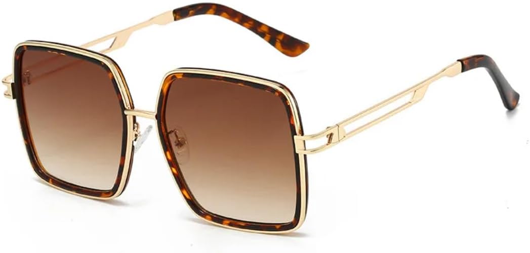 

Солнцезащитные очки с защитой UV400 | Тонкая оправа, двойной леопардовый принт | Линзы конфетных цветов | Для женщин и мужчин | Для занятий спортом на открытом воздухе и вождения DSVIGF, Tortoiseshell Brown