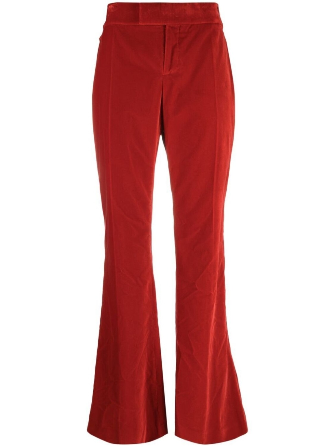 

TOM FORD бархатные брюки bootcut, красный