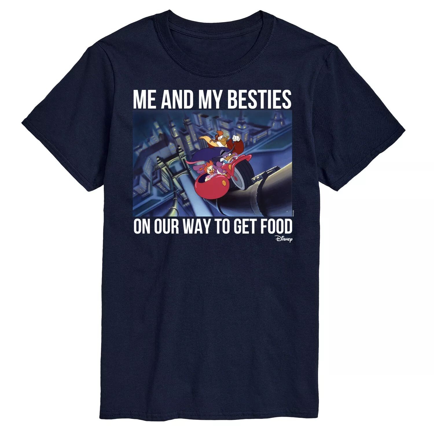 

Футболка с рисунком Big & Tall Darkwing Duck Besties Disney, синий