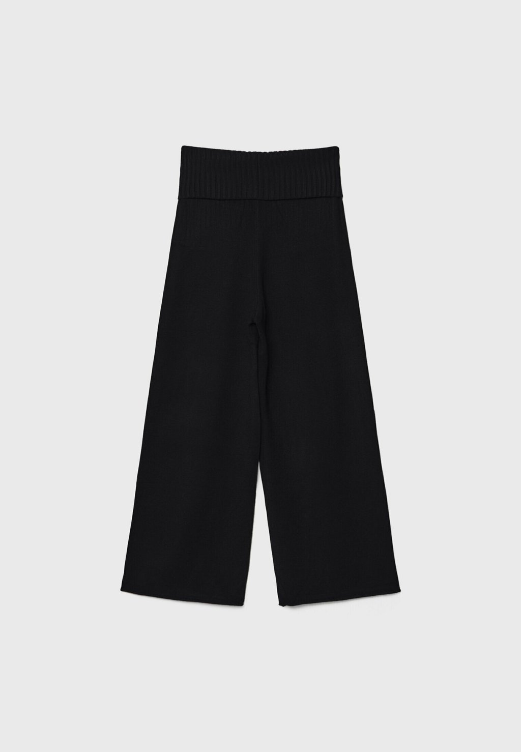 

Брюки CULOTTES FOLD-OVER WAIST Stradivarius, черный