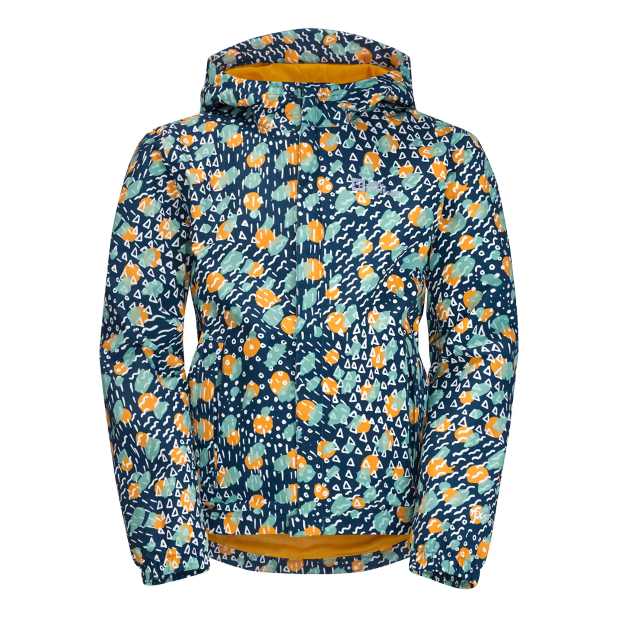 

Куртка Jack Wolfskin для отдыха «VILLI 2L PRINT JACKET K», с капюшоном, цвет dark-sea-all-over