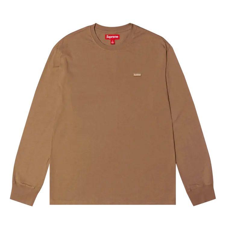 

Футболка Supreme Small Box Long-Sleeve 'Light Brown', коричневый