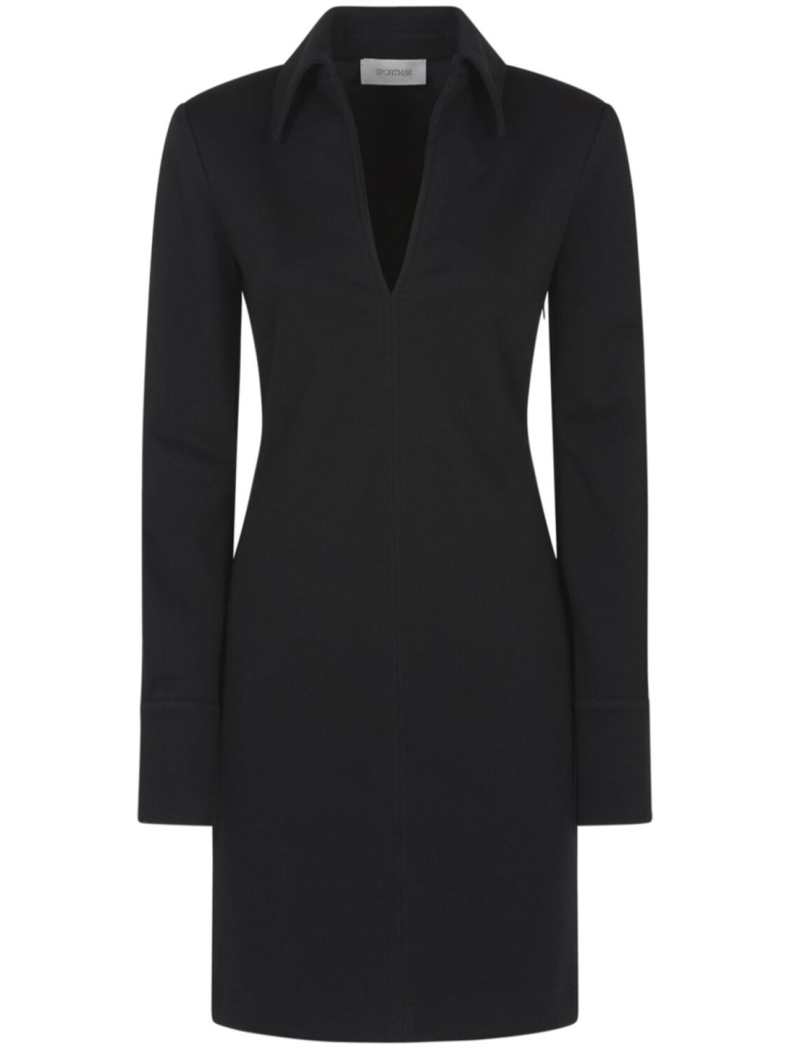 

Платье с воротником поло Sportmax, черный