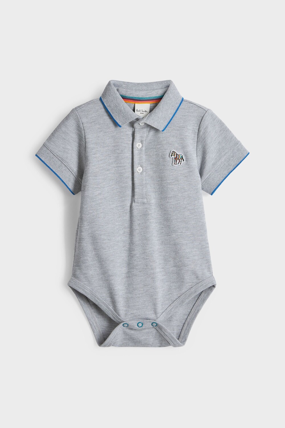 

Боди Paul smith из пике зебры с логотипом для мальчиков Paul Smith Junior, зеленый