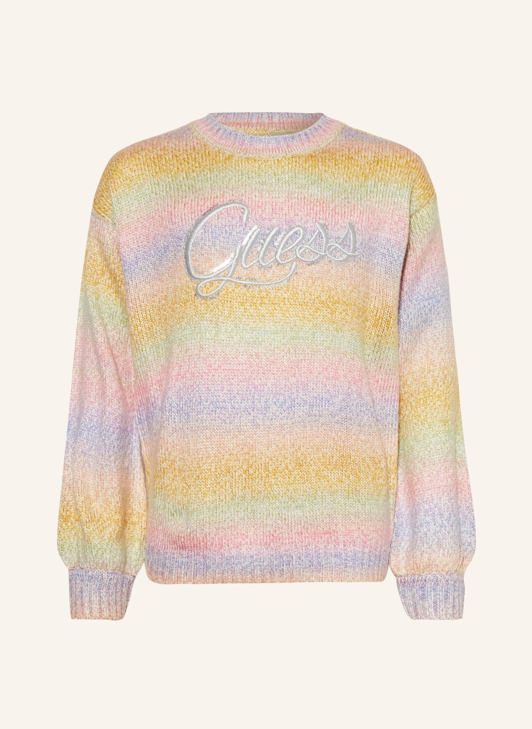 

Свитер с пайетками Guess, желтый