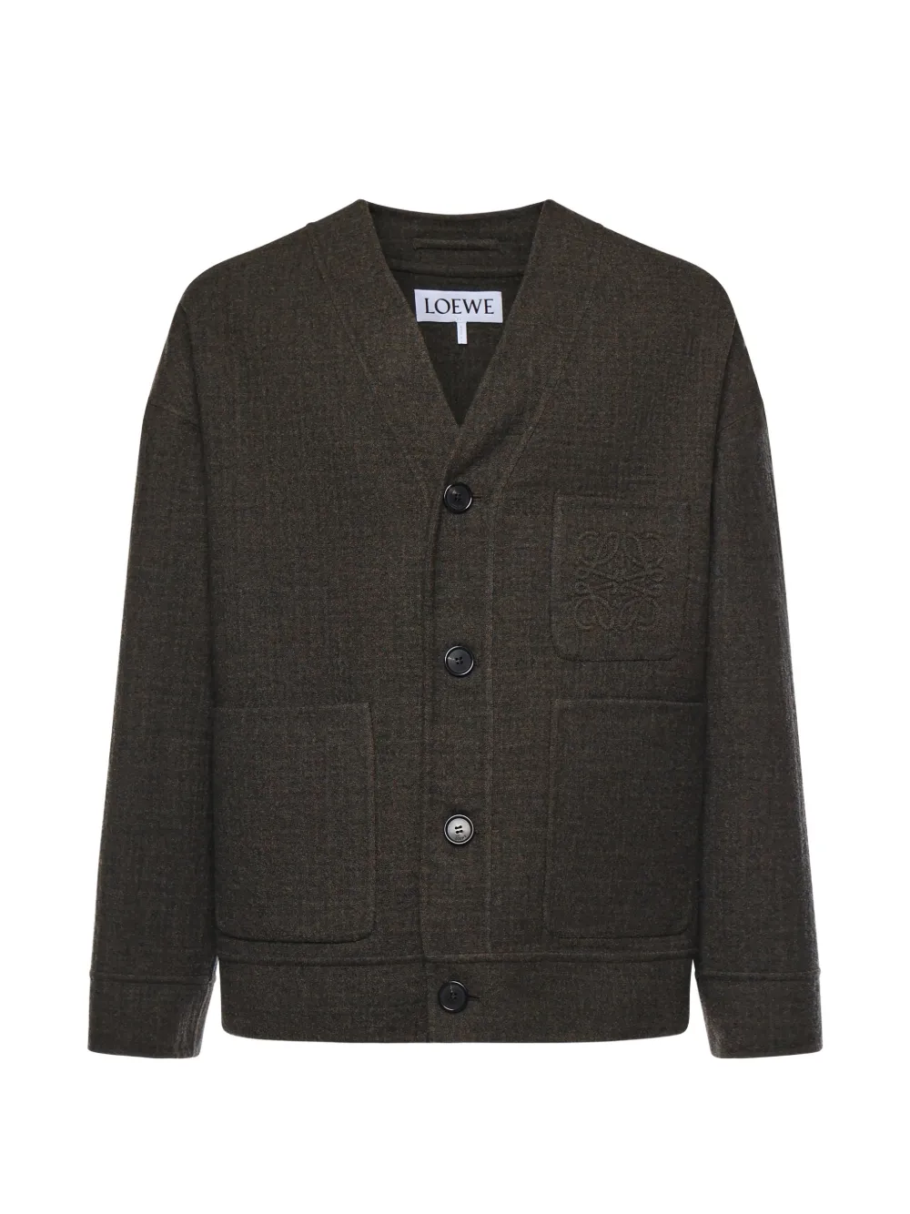 

Кардиган на пуговицах Loewe, коричневый