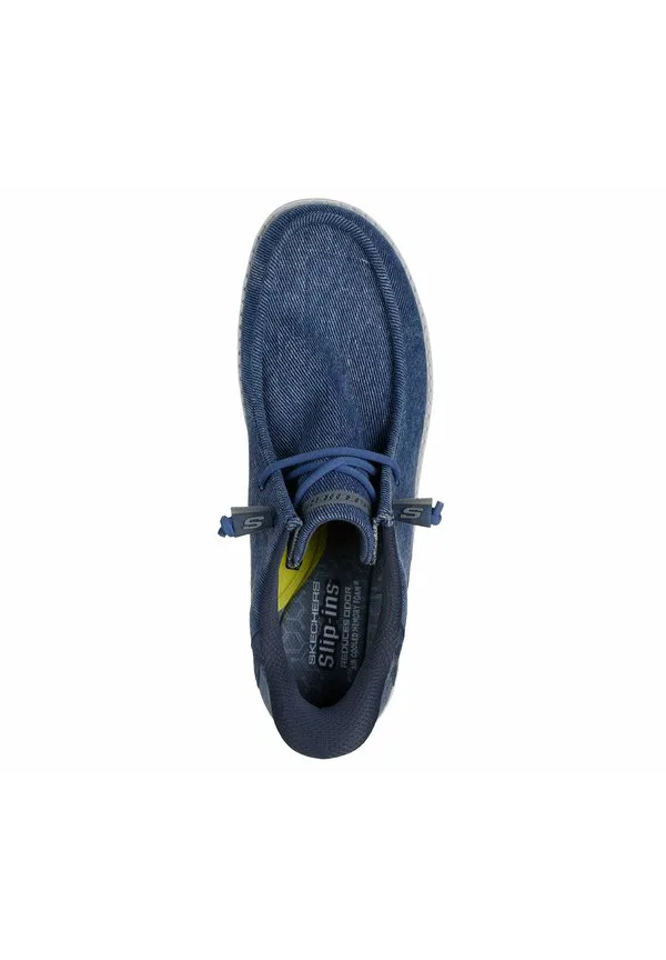 Свободные низкие кроссовки Skechers, Blue Denim — фото 3