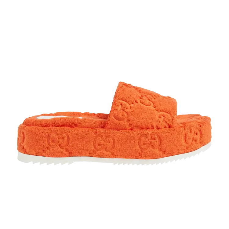 Кроссовки Gucci Wmns GG Platform Sandal, оранжевый