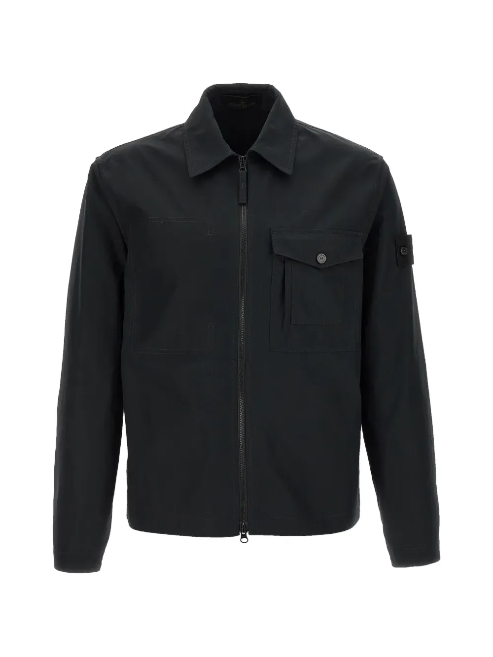 Рубашка с нагрудным карманом Stone Island, черный
