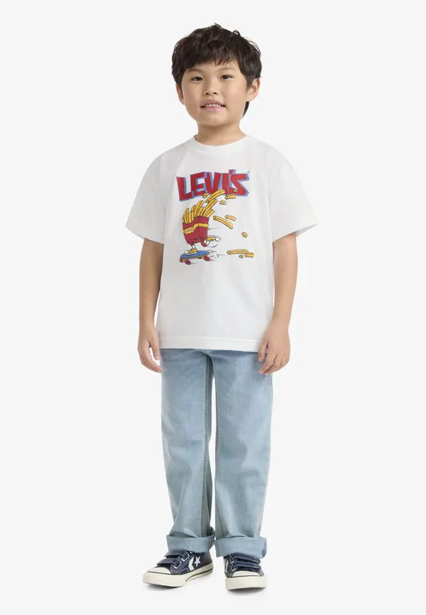 Футболка с принтом "картошка фри на свободном крое" Levi'S, Bright White — фото 2