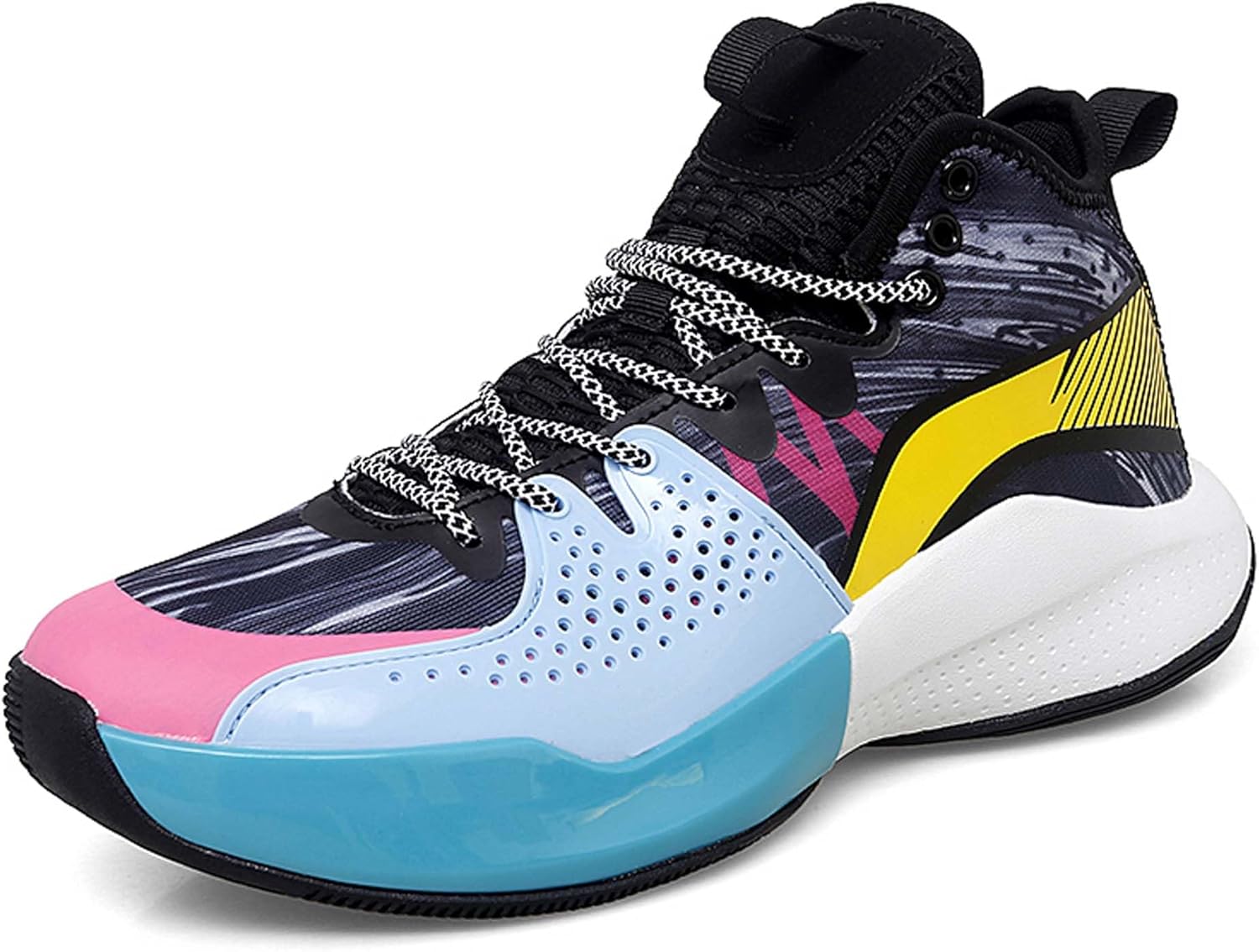 

Унисекс баскетбольные кроссовки, сетчатые баскетбольные кроссовки, дышащие, противоскользящие модные кроссовки унисекс, высокие спортивные беговые кроссовки, мужские баскетбольные кроссовки, женские баскетбольные кроссовки Vtiao, Multicoloured