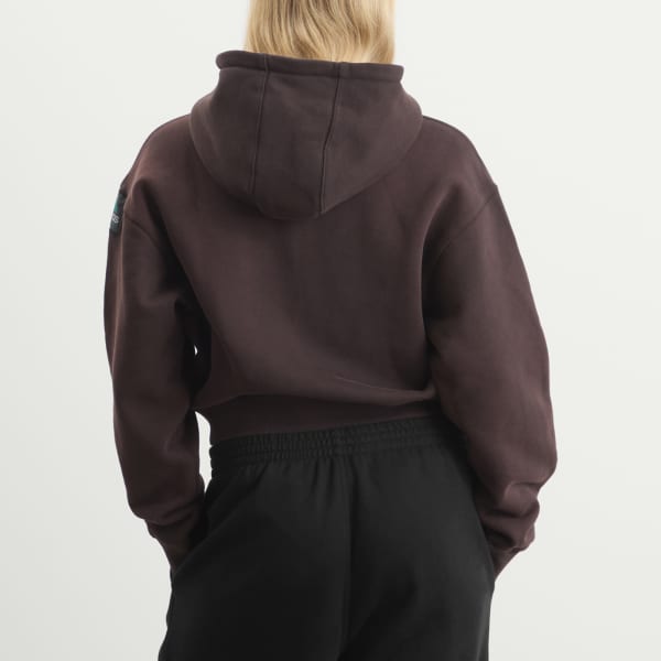 Толстовка Adidas Originals Equipment Cropped, кофейный — фото 3