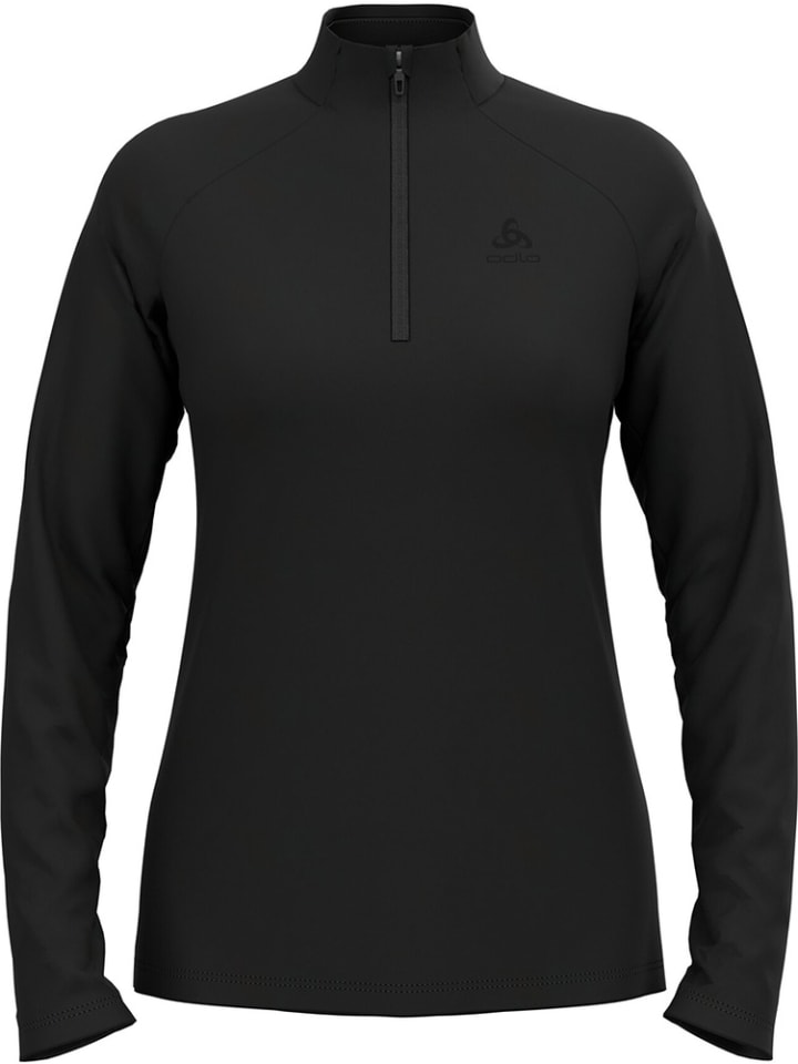 

Odlo Футболка с длинными рукавами “Mid Layer 1/2 Zip Essential Light” черного цвета