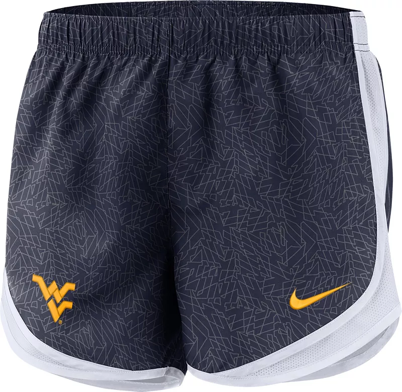 

Женские синие шорты Nike West Virginia Mountaineers Dri-FIT Tempo