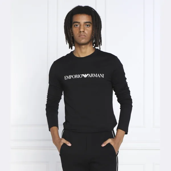 Облегающий крой с длинным рукавом Emporio Armani, черный — фото 2