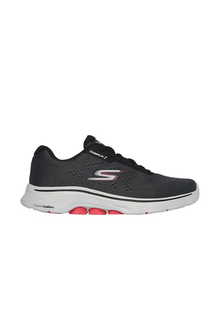 Кроссовки мужские, GO WALK 7, Skechers, красный/серый