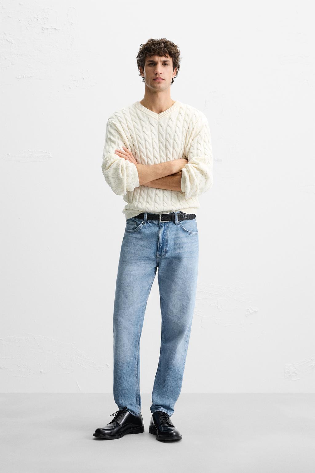 

Облегающие зауженные джинсы ZARA, синий