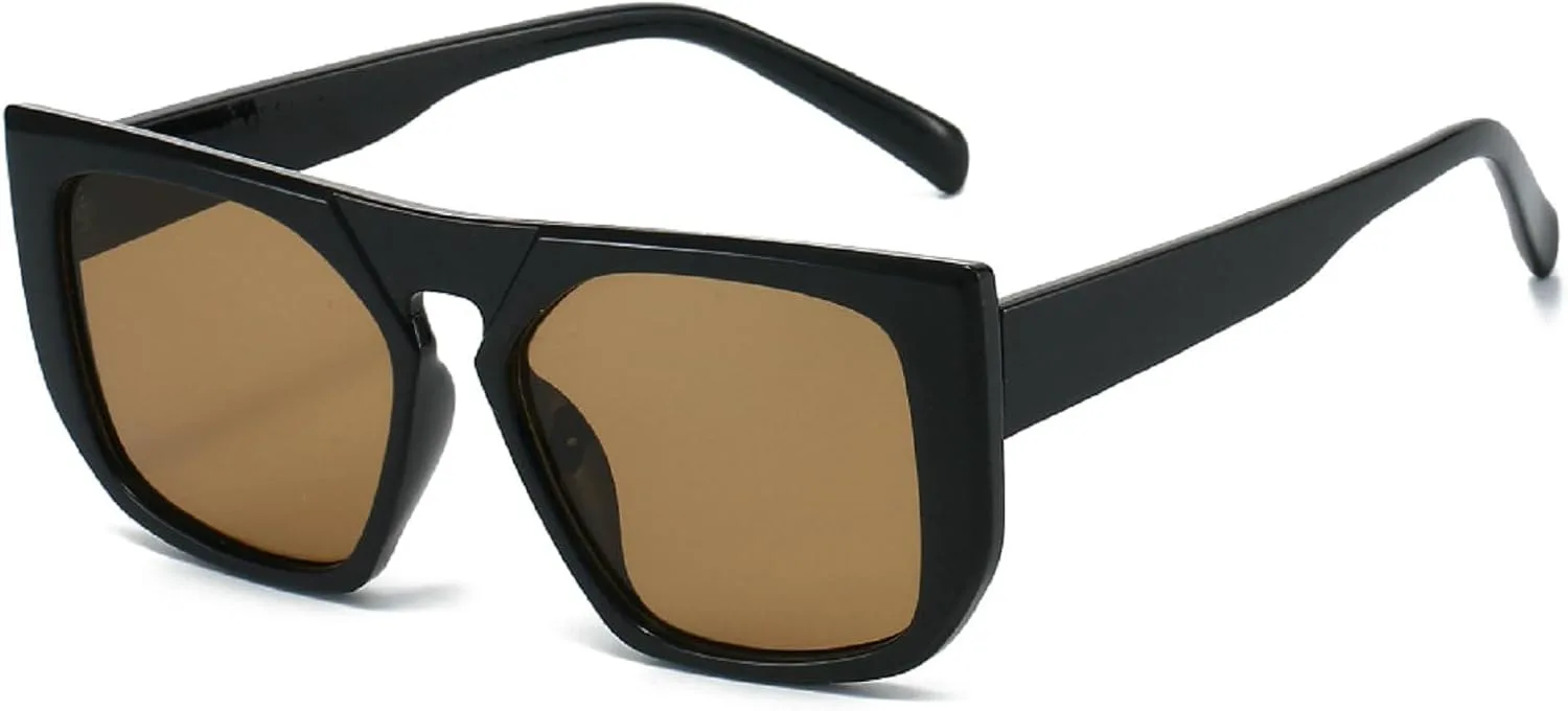 

Мужские солнцезащитные очки в стиле ретро, ​​квадратные, с защитой от УФ-излучения UV400, модные женские солнцезащитные очки желто-зеленого цвета mincl, C9