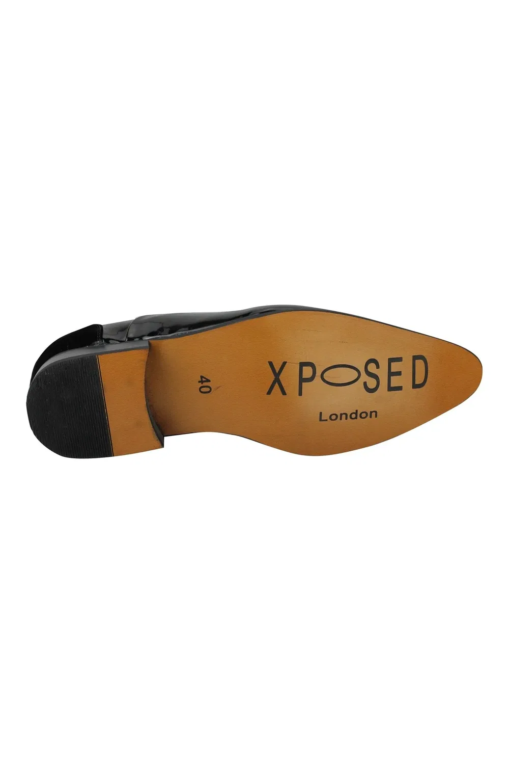 Оксфорды из искусственной замши и лаковой кожи Xposed, черный — фото 4