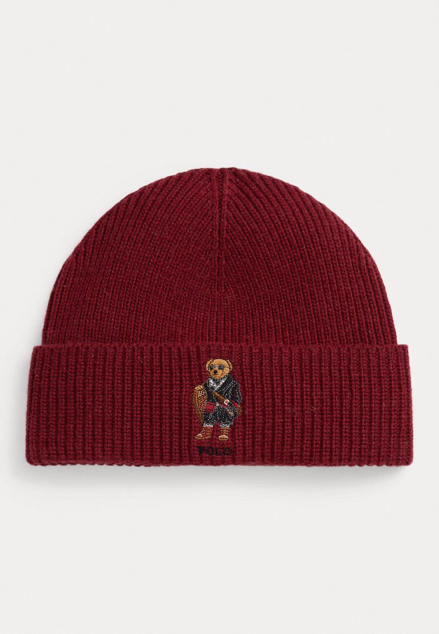 

Шапка Polo Ralph Lauren POLO BEAR RIB-KNIT BEANIE, Holiday Red/Dark Red