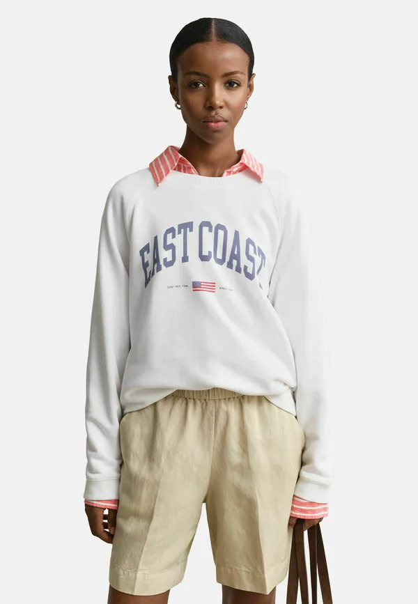 

Толстовка с круглым вырезом и графическим принтом Gant, White, Белый, Толстовка с круглым вырезом и графическим принтом Gant, White