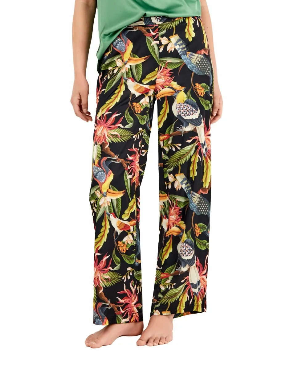 

Женские широкие брюки из сатиновой ткани Gisela, мультиколор