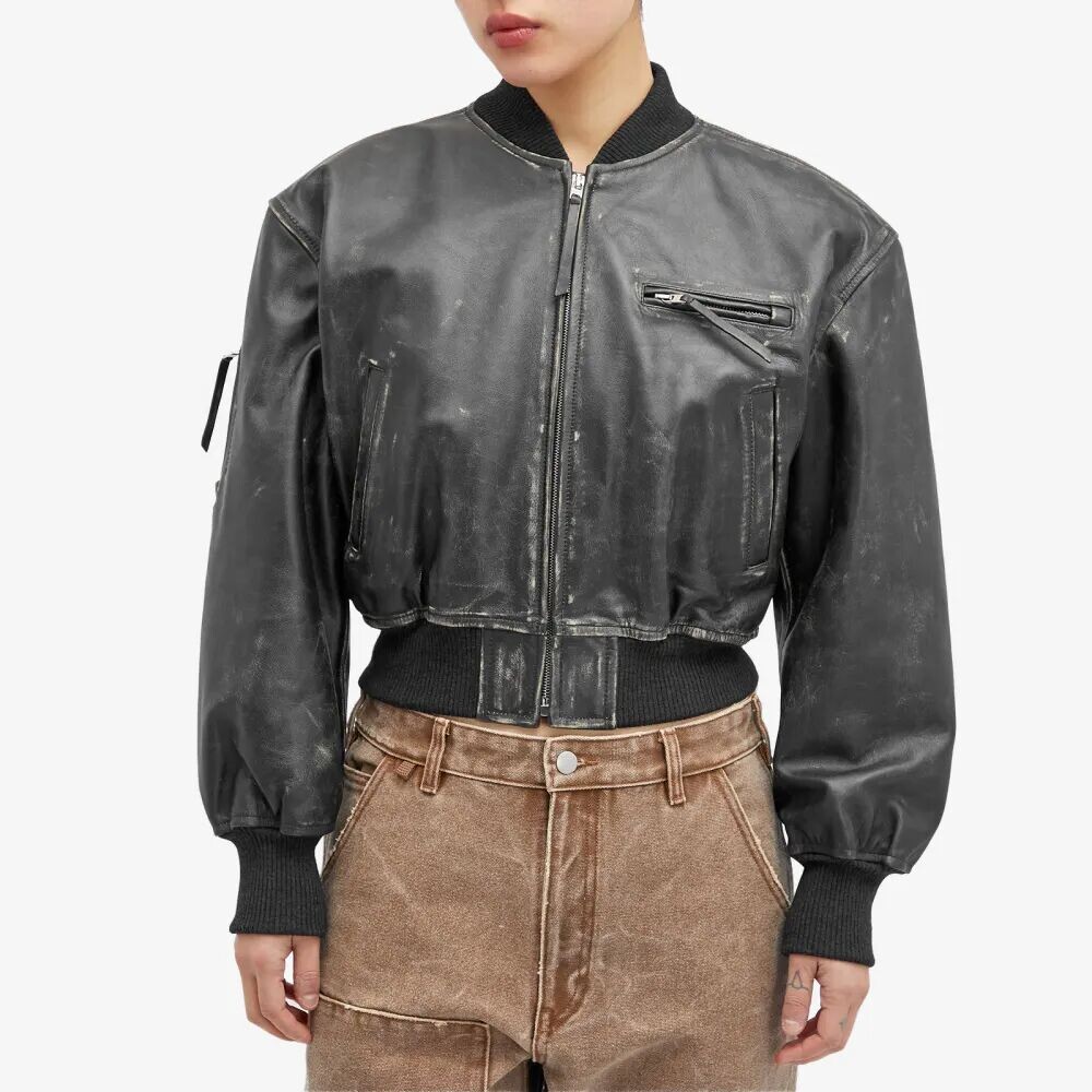 

Acne Studios New Lomber Кожаная куртка, черный